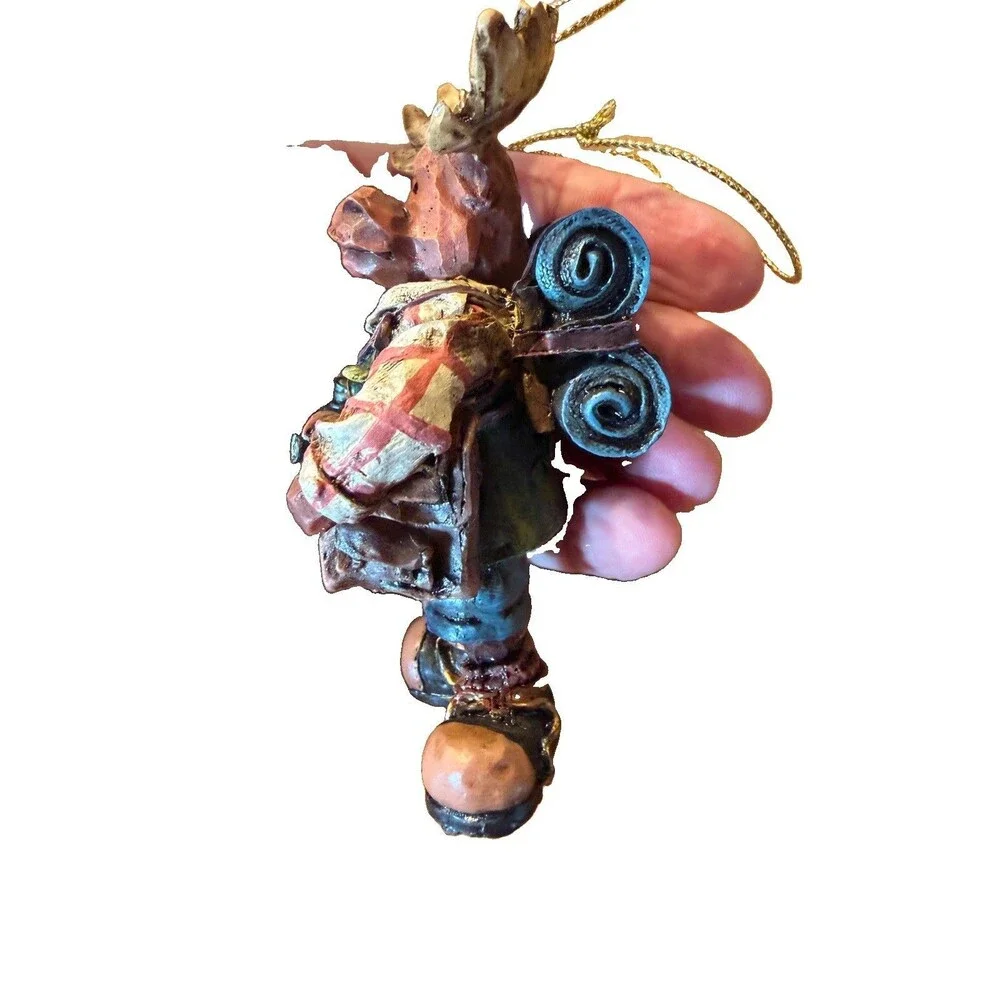 Boyds Bears  Ernest Hemmingmoose the Hiker Figurine/ornament